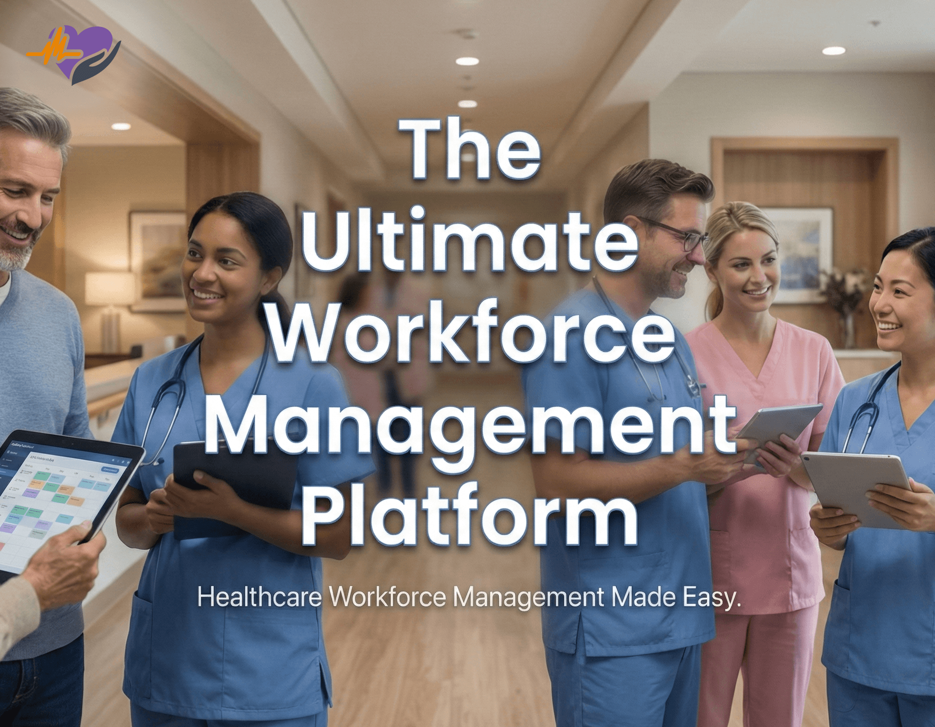 Healthcare workforce management video background